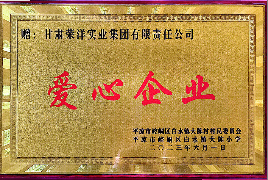 平凉市崆峒区白水镇大陈小学爱心企业